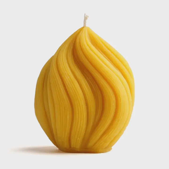 Lumina Twist Large Beeswax Candle - Mudgee Honey Haven