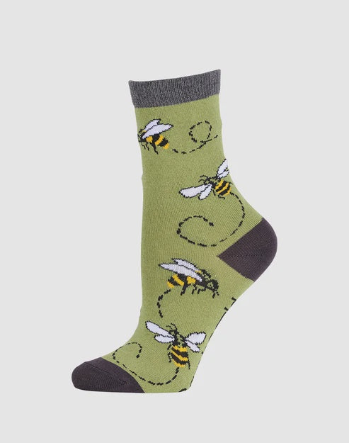 Kids Buzzing Bee Bamboo Socks