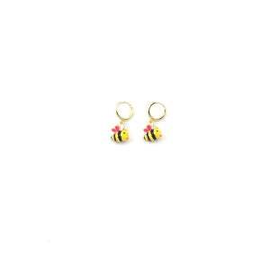 Pink Huggie Bee Earing - Mudgee Honey Haven