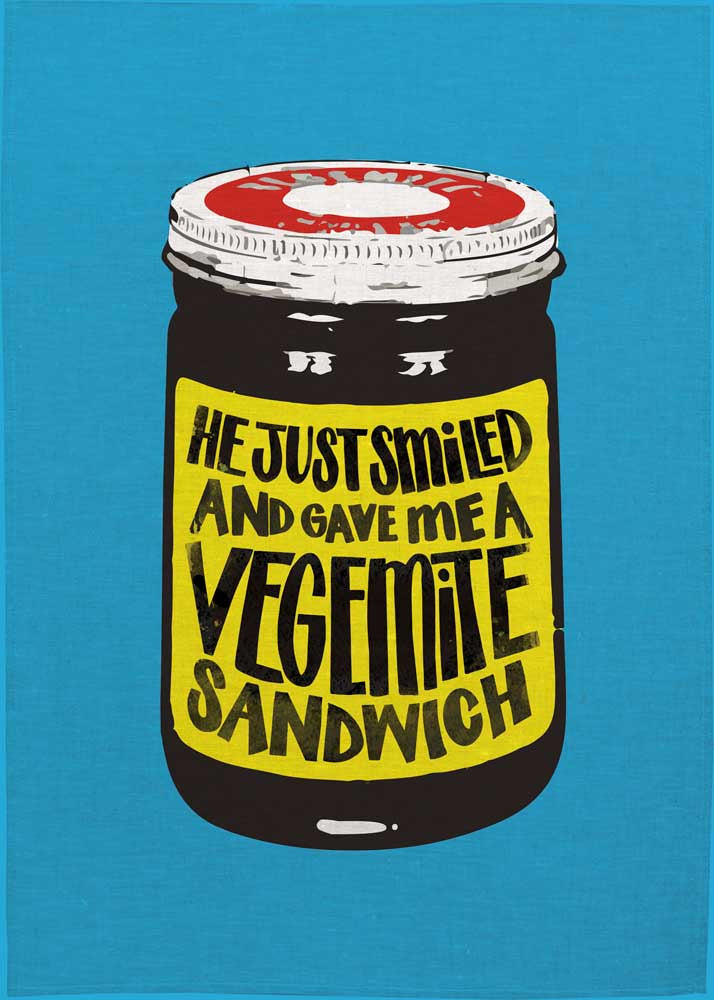 Vegemite Sandwich Tea Towel