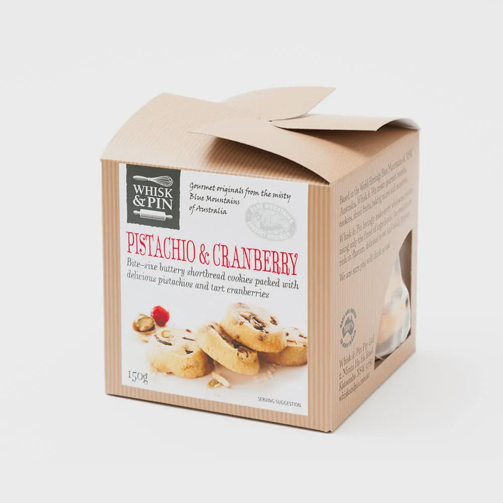 Whisk & Pin - Pistachio & Cranberry Shortbread