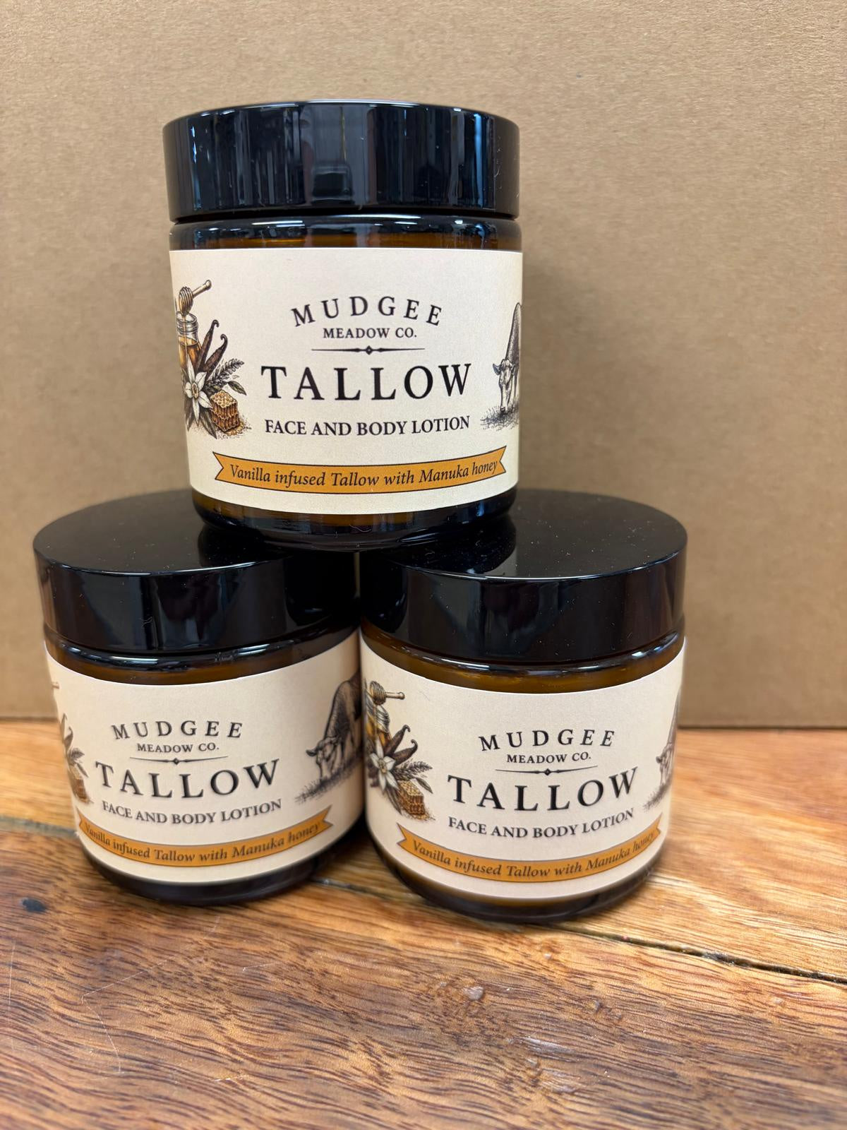 Vanilla Infused Tallow Lotion with Manuka Honey - Mudgee Honey Haven
